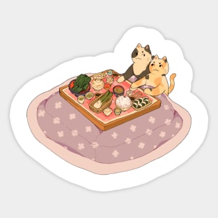 Cat date Sticker